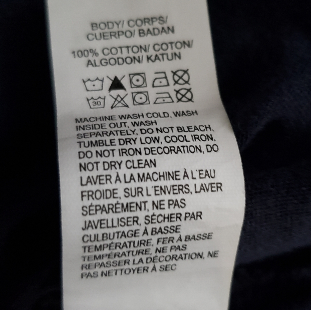 Lucky Brand Navy Blue Signature Style Top! - Picture 8 of 9